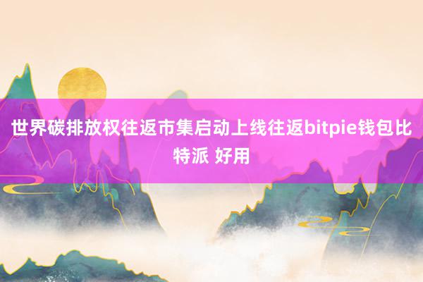 世界碳排放权往返市集启动上线往返bitpie钱包比特派 好用