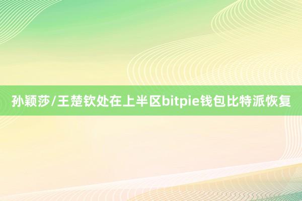 孙颖莎/王楚钦处在上半区bitpie钱包比特派恢复