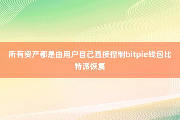 所有资产都是由用户自己直接控制bitpie钱包比特派恢复