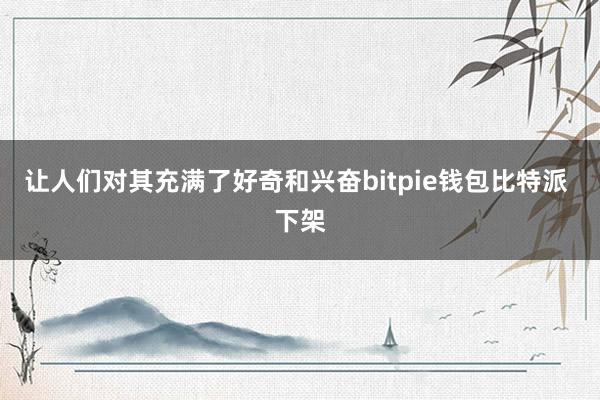 让人们对其充满了好奇和兴奋bitpie钱包比特派 下架