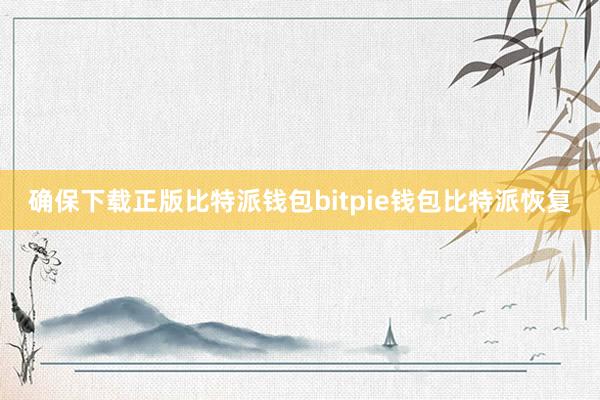 确保下载正版比特派钱包bitpie钱包比特派恢复