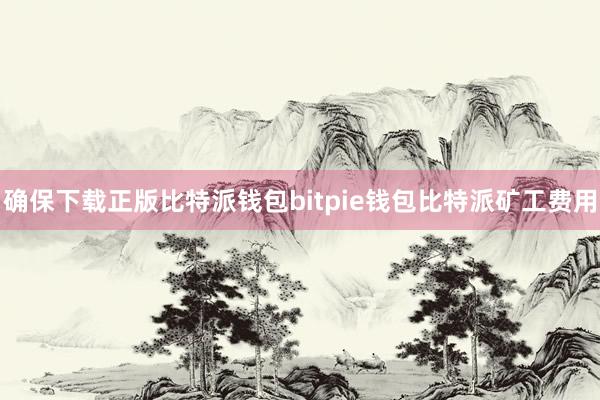 确保下载正版比特派钱包bitpie钱包比特派矿工费用