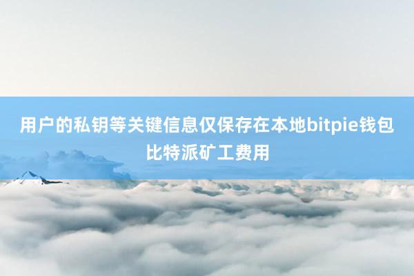 用户的私钥等关键信息仅保存在本地bitpie钱包比特派矿工费用