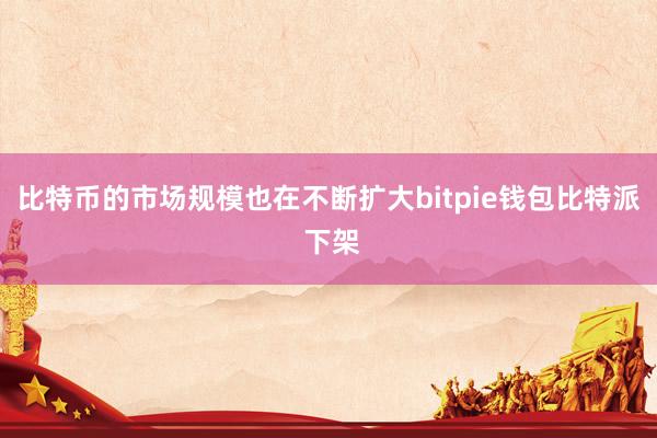 比特币的市场规模也在不断扩大bitpie钱包比特派 下架