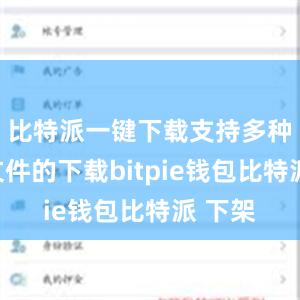 比特派一键下载支持多种种子文件的下载bitpie钱包比特派 下架