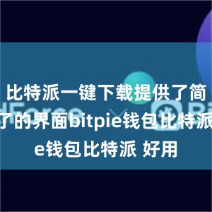 比特派一键下载提供了简洁明了的界面bitpie钱包比特派 好用