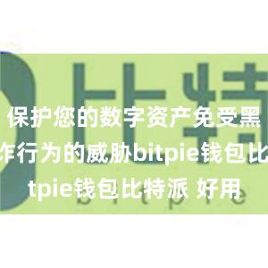 保护您的数字资产免受黑客和欺诈行为的威胁bitpie钱包比特派 好用