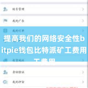 提高我们的网络安全性bitpie钱包比特派矿工费用