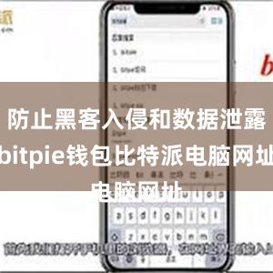 防止黑客入侵和数据泄露bitpie钱包比特派电脑网址