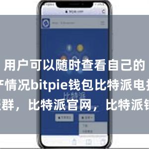 用户可以随时查看自己的数字资产情况bitpie钱包比特派电报群，比特派官网，比特派钱包，比特派下载