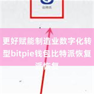 更好赋能制造业数字化转型bitpie钱包比特派恢复