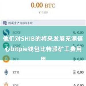 他们对SHIB的将来发展充满信心bitpie钱包比特派矿工费用