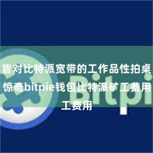 皆对比特派宽带的工作品性拍桌惊奇bitpie钱包比特派矿工费用